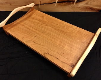 Figured Cherry Serving Tray Centrepiece