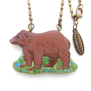 California Bear Necklace