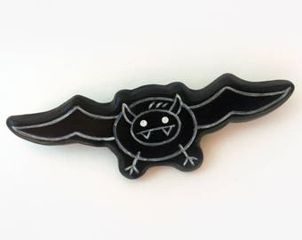 Adorable Flying Bat Pin / Brooch