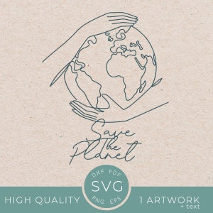 Día de la Tierra en arte de una sola línea svg, salvar el planeta dibujo png, reciclar, diseños ecológicos de una línea, madre tierra
