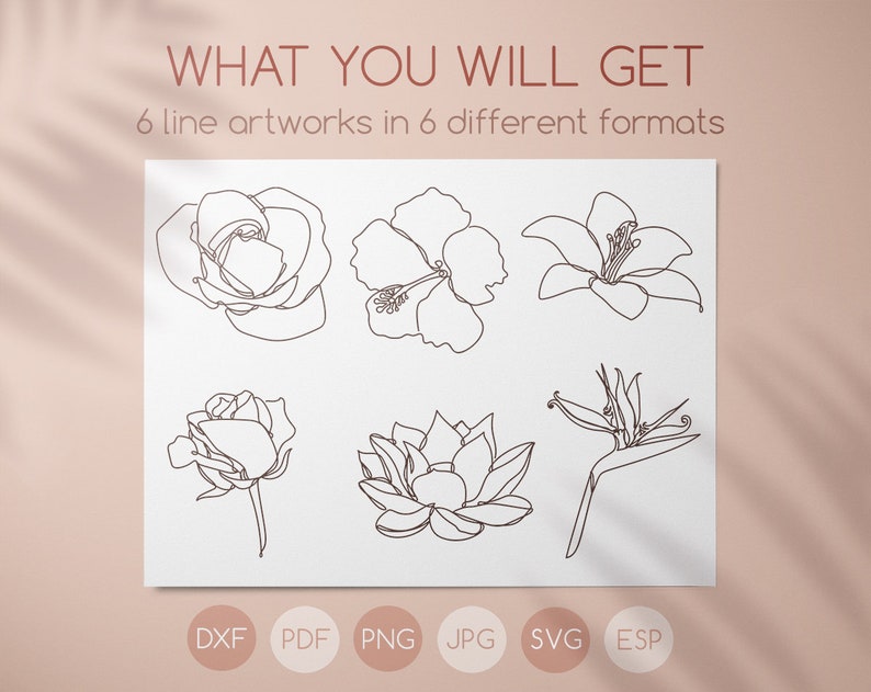 Free Free 114 Single Line Flower Svg SVG PNG EPS DXF File