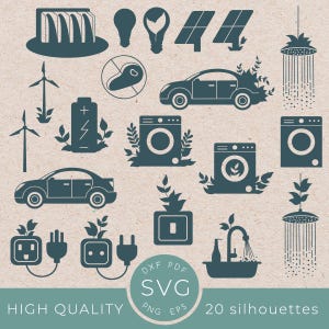 Renouvelable, énergie verte, svg du jour de la Terre, panneau solaire, sauvez la planète png, feuilles, déchets, recyclage, conceptions écologiques, feuille, terre mère, voiture