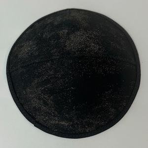 Black Kippah, Kippot, Kippa, Yarmulke, Yamaka, Head Covering, Black with Gold or Silver Shimmer