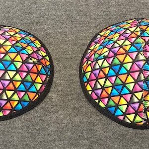 Stained Glass Geometric Kippah, Kippot, Kippa, Yarmulke, Yamaka, Head Covering