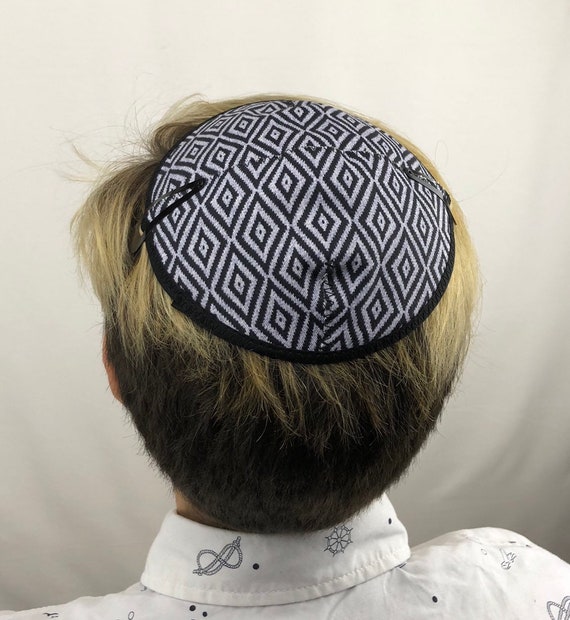 Kippah Kippot Kippa Yarmulke Yamaka Head Covering Black Etsy