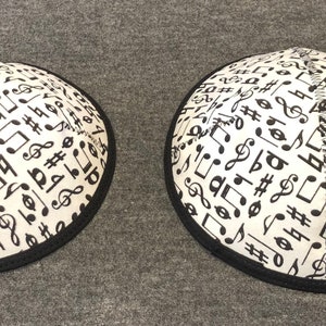 Music Notes Kippah, Kippot, Kippa, Yarmulke, Yamaka, Head Covering