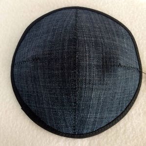 Blue Kippah, Kippot, Kippa, Yarmulke, Yamaka, Head Covering, Blue Denim