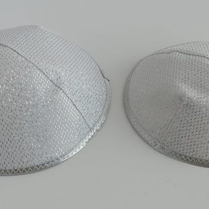 White Kippah, Kippot, Kippa, Yarmulke, Yamaka, Head Covering, White Iridescence