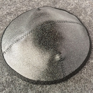 Black Kippah, Kippot, Kippa, Yarmulke, Yamaka, Head Covering, Black Iridescent Sparkle