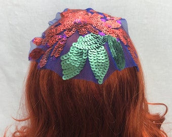 COPY - Women\'s Kippah/Yarmulke/Jewish Head Covering - Shades of Sapphires Woman main image 4