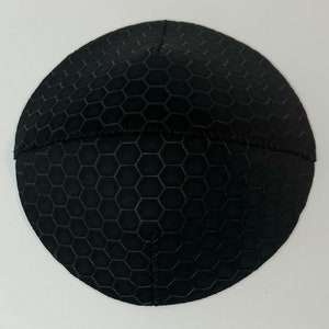 Hexagon Kippah, Kippot, Kippa, Yarmulke, Jewish Head Covering, Black Hexagonal Design