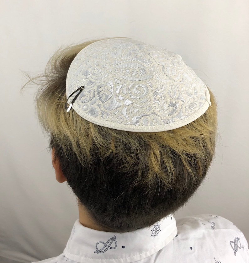Kippah, Kippot, Kippa, Yarmulke, Yamaka, Head Covering, White With