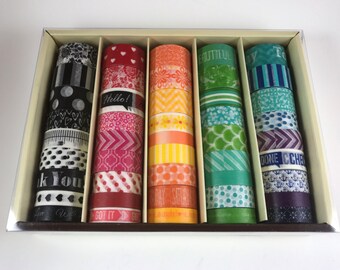 SALE! 45 Pcs Recollections Washi Tape / Crafting Tape / Washi Tape Set / Planner Accessories / Adhesive Tape / Planner Washi