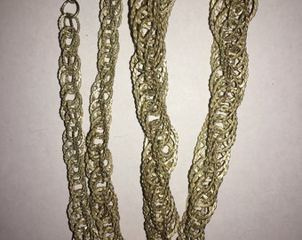 Cut Metal Linked Necklace - #91