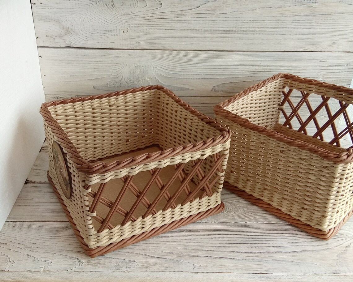 Wicker basket Potato onion bin Vegetable storage bin onion Etsy