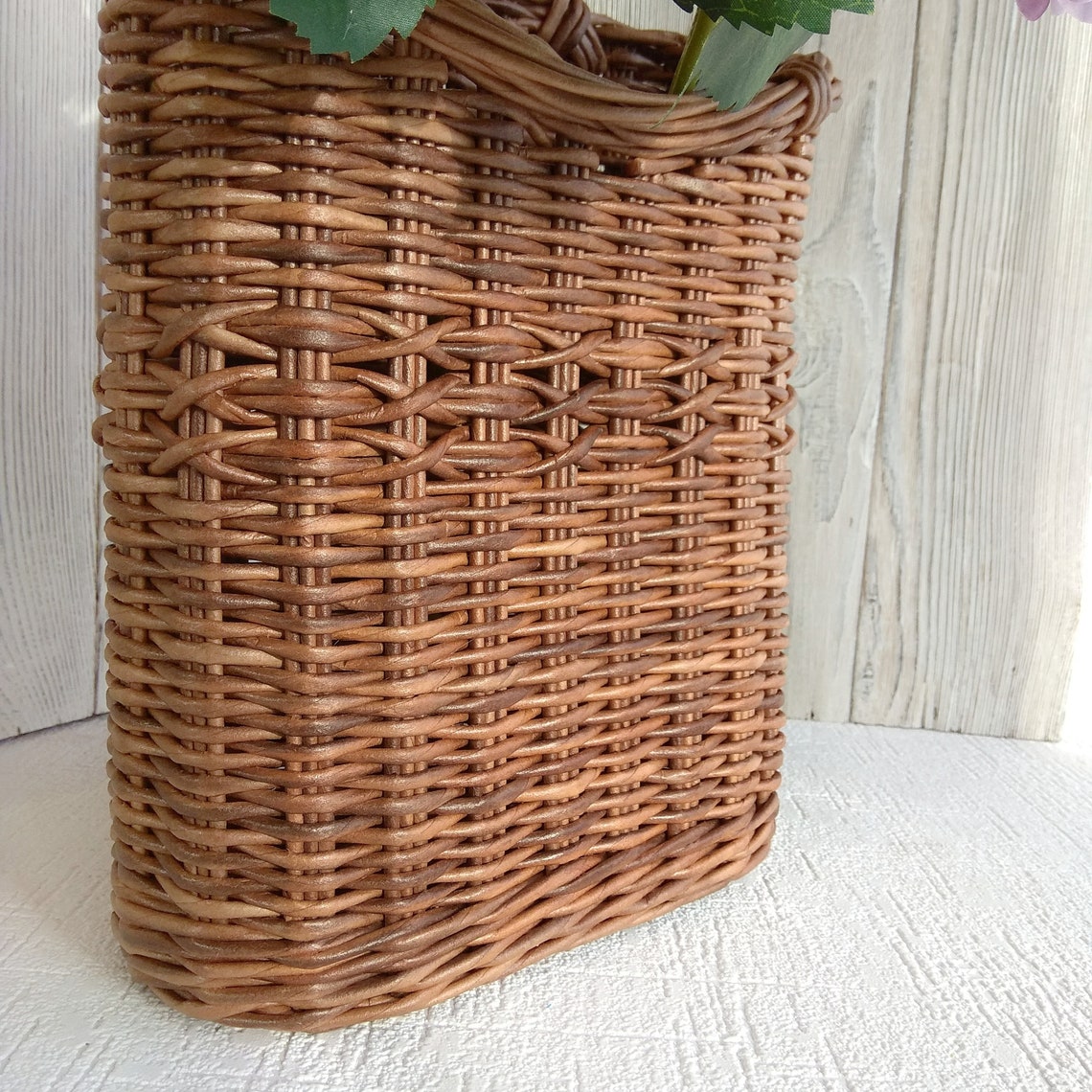 Hanging door basket Flower wall hangings basket design Cottage Etsy