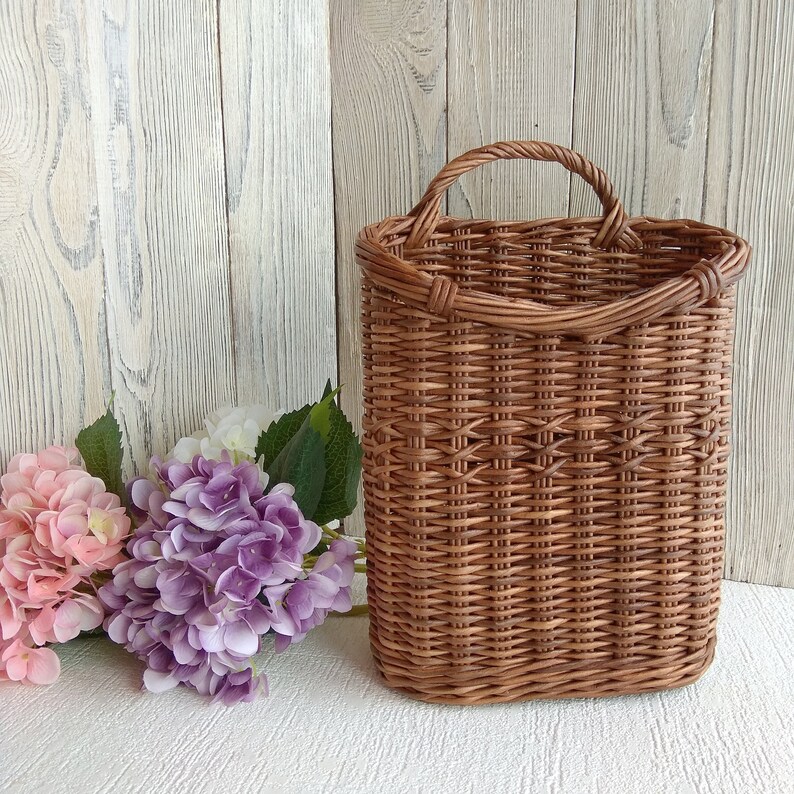 Hanging door basket Flower wall hangings basket design Cottage Etsy