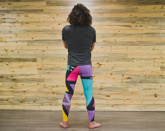 Legging Brésilien Estação Fit Violet/Rose Néon – Gym Yoga Course Taille M