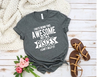 Pisces Gift, Pisces Tshirt, Pisces Birthday Shirt,  February Birthday Gift, Pisces, Pisces Shirt, Zodiac Sign, Astrology, March Birthday