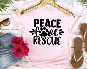 Rescue Dog Shirts, Animal Rescue Shirt, Dog Lover Gift, Cute Dog T-Shirt, Gift For Pet Lover, Animal Rescue