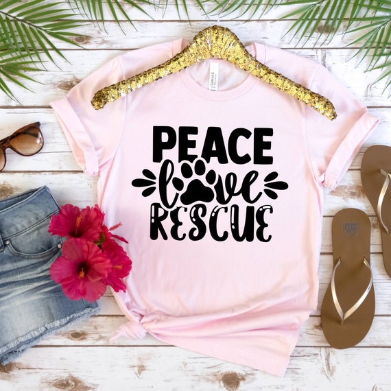 Rescue Dog Shirts, Animal Rescue Shirt, Dog Lover Gift, Cute Dog T