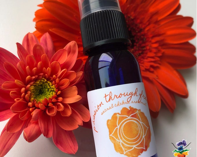 Passion Through Freedom Mist / Mind Body and Spirit / Chakra Balance Spray / Sacral/ Svadhisthana / 2nd Chakra / Pleasure / Energy Healing