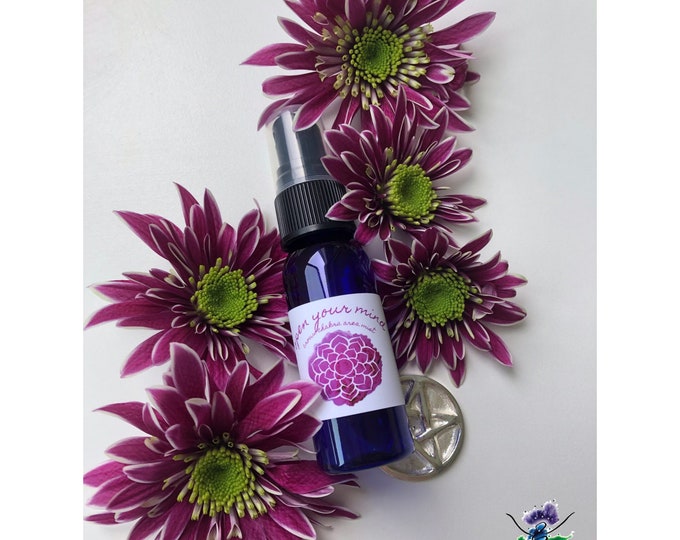 Open Your Mind Mist / Mind Body and Spirit / Chakra Balance Spray / Crown / Sahasrara / 7th Chakra / Brow / The Divine / Energy Healing