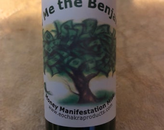 Show Me the Benjamins Spray / Abundance / Money Manifestation / Green Aventurine / 24 Karat Gold / Essential Oil Blend