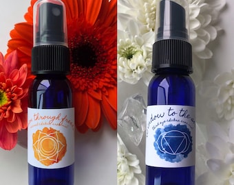 Moon Ritual Duo Mists / Mind Body and Spirit / Chakra Balance Spray / Moon Magic / Full Moon / New Moon / Energy Healing Spray