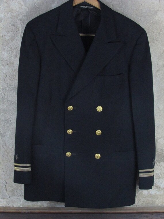 navy dress black blazer