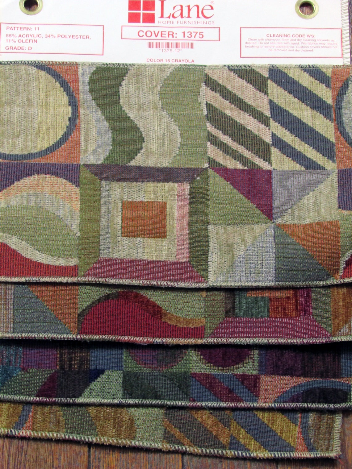 Lane Furniture Fabric Hanging Upholstery Fabric Samples 1960s Etsy