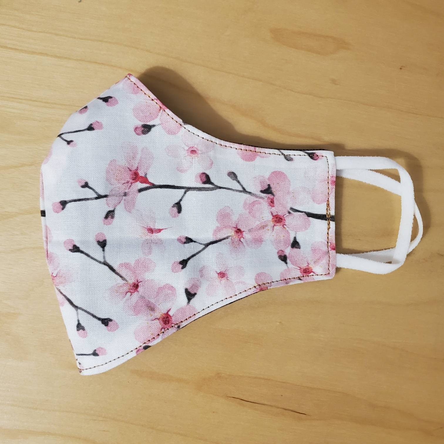 Flower Popy Mask Colorful Floral Cherry Blossoms Poppy Flowers Reversible Reusable ...