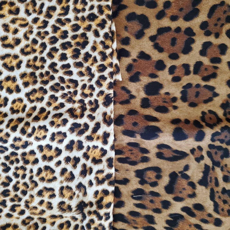 Leopard Cheetah Animal Print Pattern Reversible Reusable | Etsy
