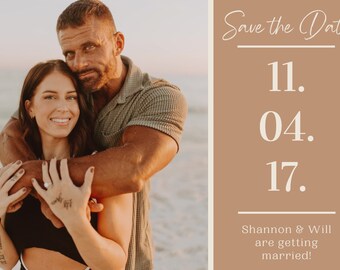 Save the Date Postcard, Save the Date, Wedding Invitation, Wedding Postcard, Destination Wedding Invitation