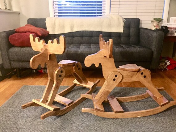 moose rocking horse