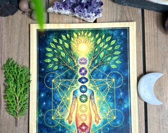 Distant Healing board | chakra healing board | printed
