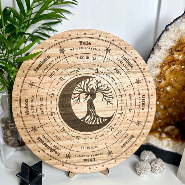 Wheel of the year- tree of life lady board - Locally made