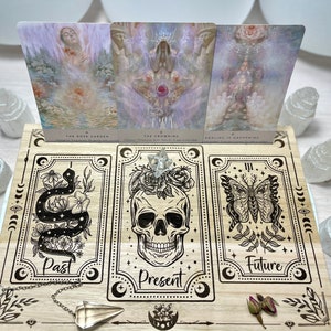 oracle tarot card board - readings, affirmation cards.