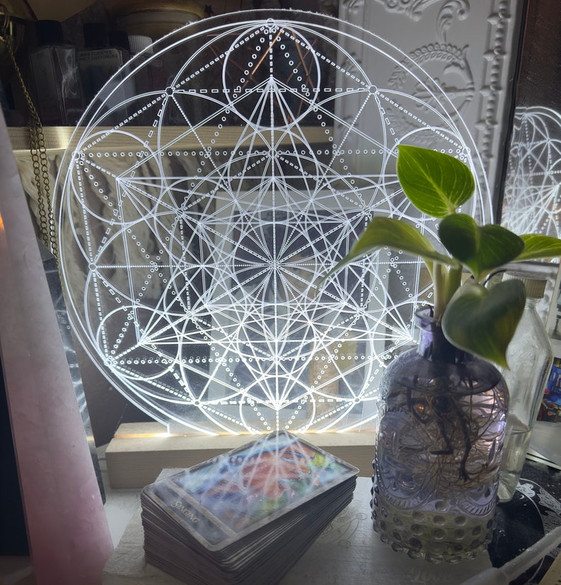 Sacred Geometry Pattern| Metatrons Cube + Seed of Life | High ...