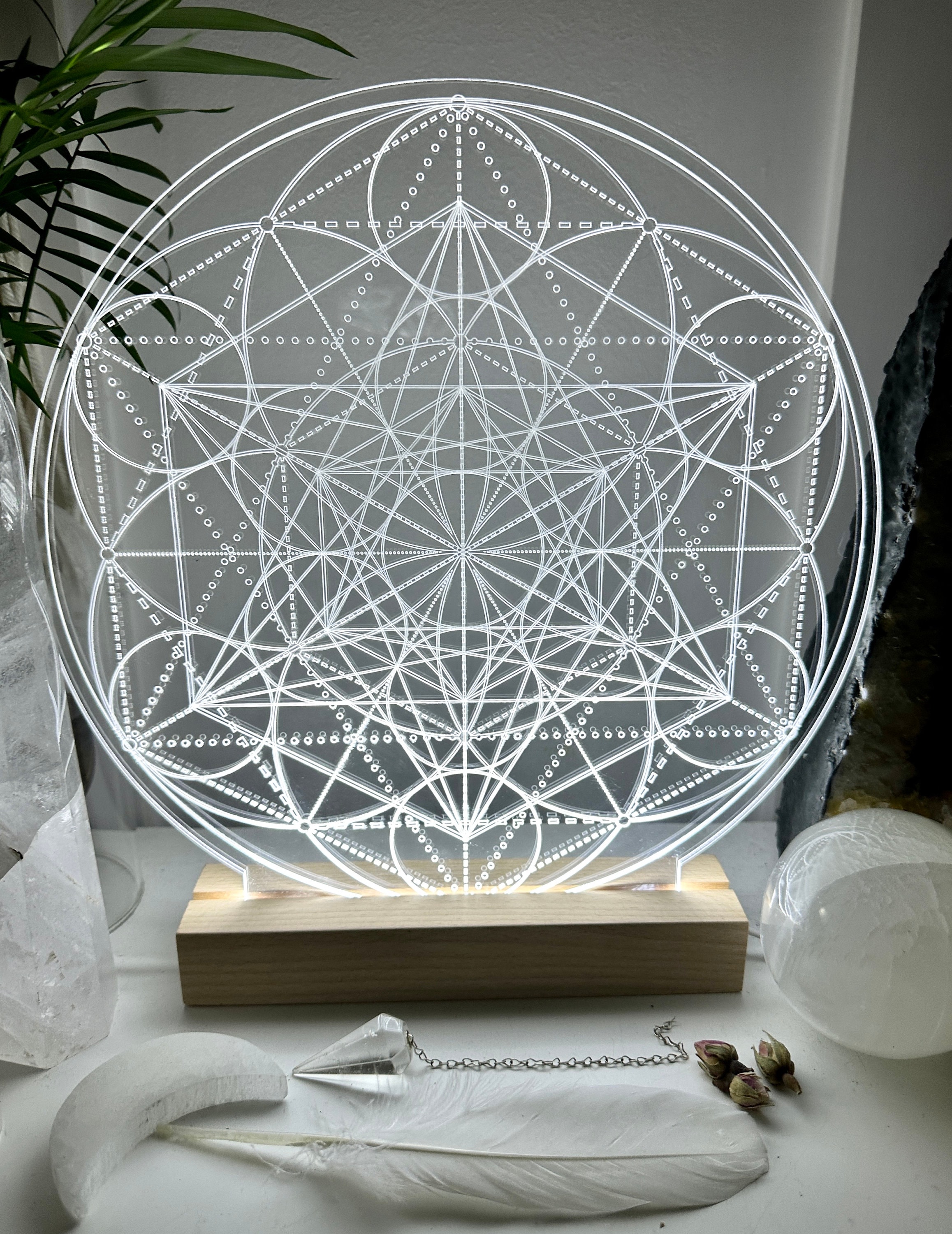 Sacred Geometry Pattern| Metatrons Cube + Seed of Life | High ...