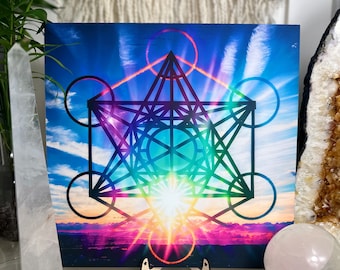 Metatrons Cube print - beautiful energy frequency | sacred geometry print