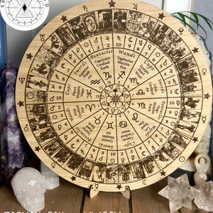 Tarot Chart and Astrology chart | board | Pendulum | Readings board | Locally made | 30+40cm 15.7" available