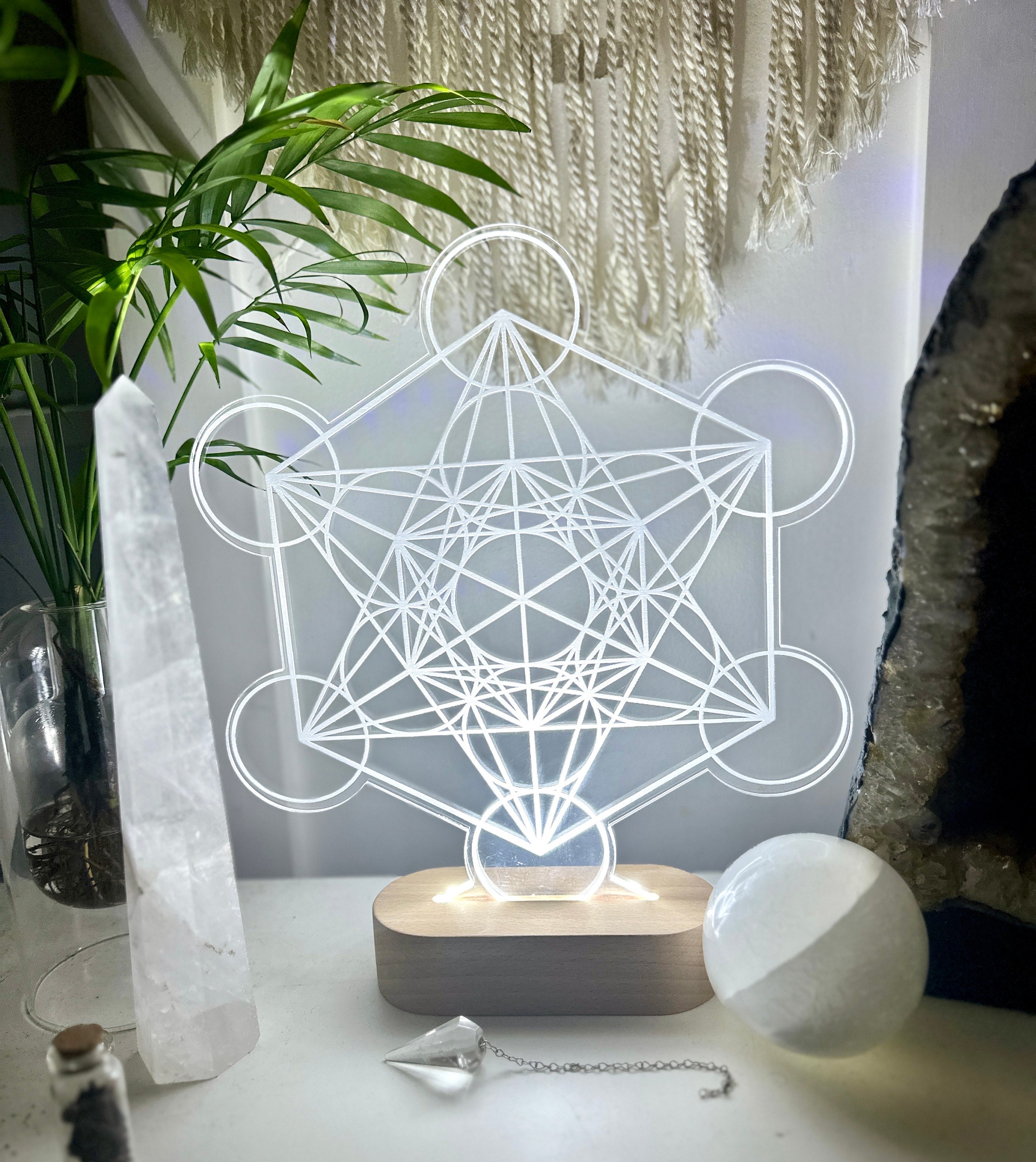 Metatron’s Cube cut out - Acrylic Glass | led