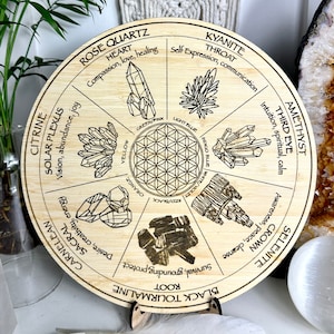 Chakra balancing pendulum board with crystal guidance - Locally made