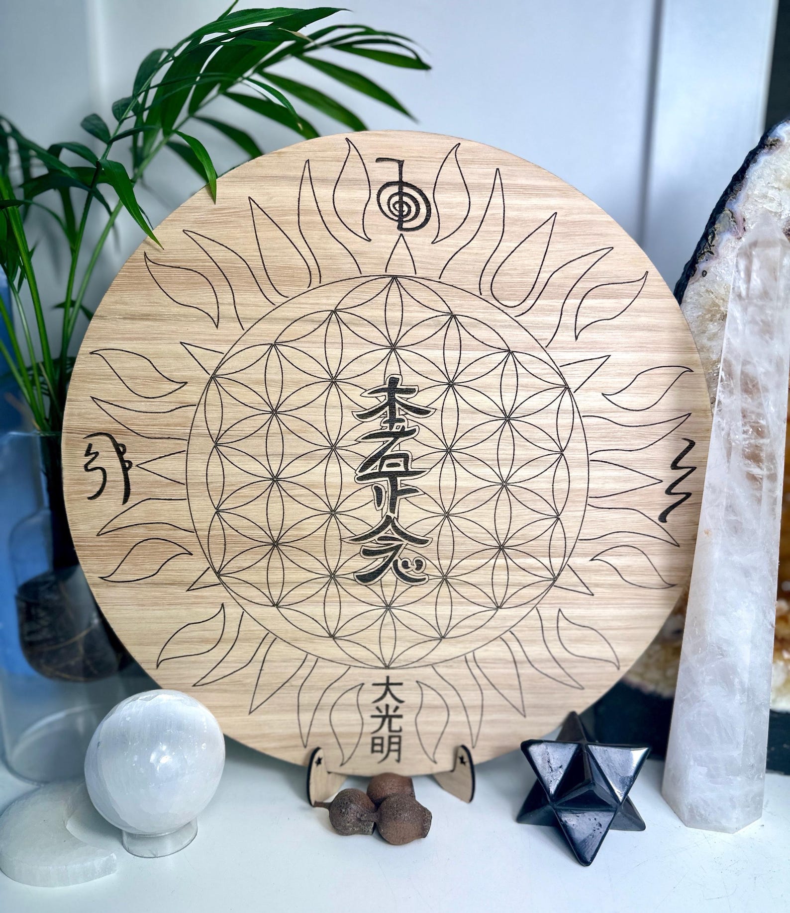 Reiki Alter Grid With Usui Reiki Symbols /hon Sha Ze Sho Nen / Distant ...