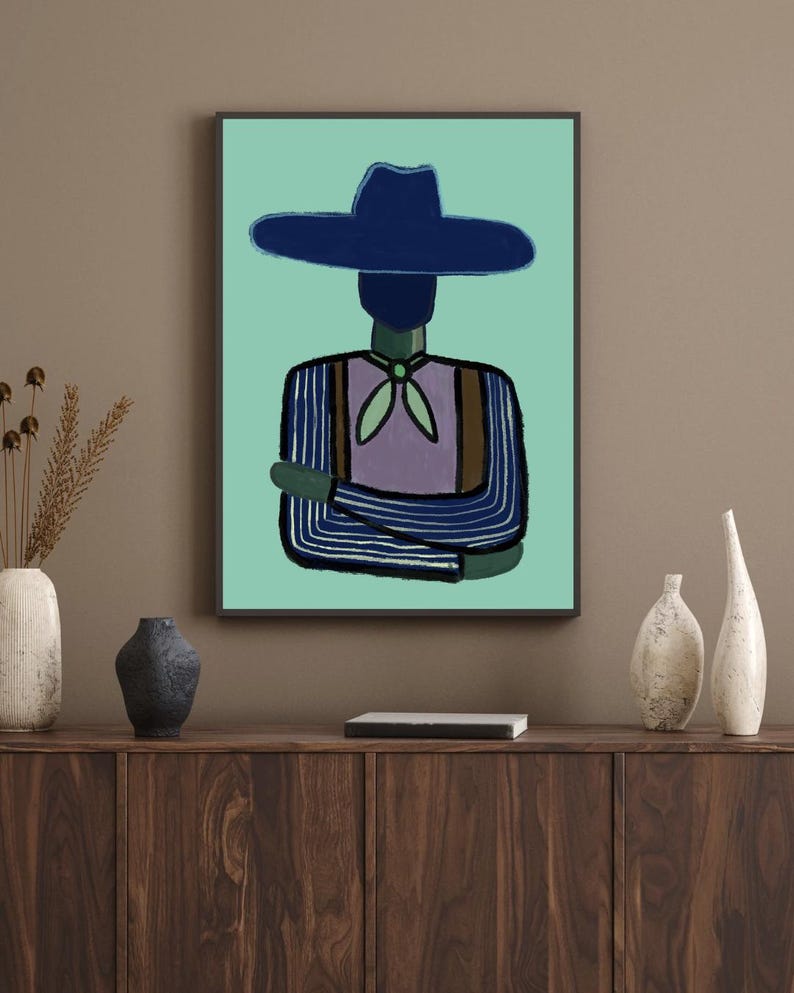 Western Cowboy Chic Digital Print - Country Chic Wall Decor, Rustic ...