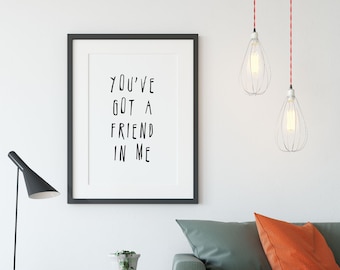 Cytat z Toy Story, sztuka ścienna