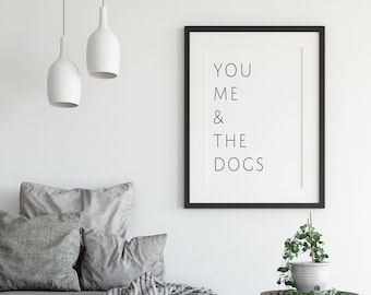 Ty, ja, psy | Nadruk zwierzęcy | Nadruk cyfrowy | Nadruk tekstowy