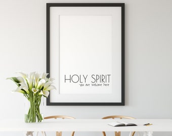 Holy Spirit Print | Wall Art | Christian Wall Art