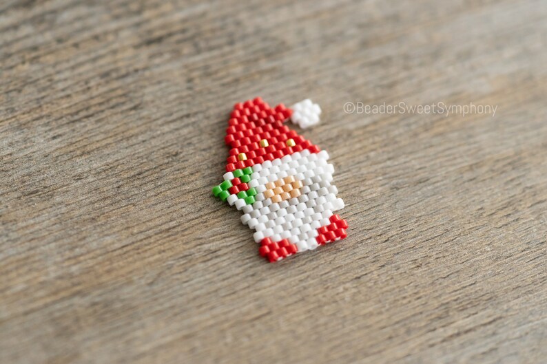 Santa Gnome Christmas Brick Stitch pattern image 3